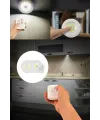 Uzaktan Kumandalı Yapışkanlı 3lü Led Spot Lamba