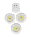 Uzaktan Kumandalı Yapışkanlı 3lü Led Spot Lamba