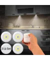 Uzaktan Kumandalı Yapışkanlı Kablosuz Pilli Led 3’lü