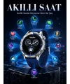 Amoled Ekranlı Bluetooth Akıllı Saat 3 Kordonlu Uzun Pil Ömürlü