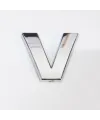 V Harfi Villa Tipi Krom Yapışkanlı 9 cm Harf