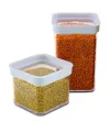 Vakumlu Kare Saklama Kabı - 1 Litre