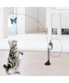 Vantuzlu Tüylü Zilli Olta Kedi Oyuncağı