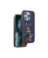 Venco Apple İphone 15 Pro Max Perma Desenli Kapak - Lacivert