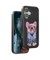Venco Apple İphone 16 Cute Desenli Kapak - Siyah