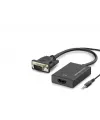 Vga To Hdmi Dişi Ses Çıkışlı Görüntü Dönüştürücü 1080P - Siyah HDX7874