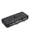 Vga Usb Kvm Swıtch 4 In 1 Out + 4 Port Usb Console - Sıyah HD230