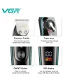 Vgr V-075 T Bıçak Sıfır Kesim Lcd Ekran Şarjlı Tıraş Makinesi