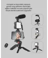 Video Çekim Kiti Tripod Led Işık Harici Mikrofon Ve Bluetooth Kumanda Seti