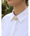 Vintage Model Gold Renk Düğme veya Manşet Broşu