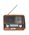 Vintage Nostaljik Radyo Aux Usb Sd Kart Girişli Şarjlı Bluetooth Bağlantılı