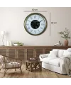 Vintage Roma Rakamlı 60 Cm Çarklı Duvar Saati