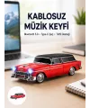 Vintage Tasarımlı Led Işıklı Bluetooth Hoparlör 10w