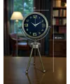 Vintage Tripod Eskitme Metal Üç Ayaklı Masa Saati