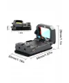 Vism Flipdot Reflex M2 Red Dot Sight  Katlanabilir Optik,  İçin 22mm Reflex Nişangâh