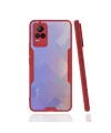 Vivo V21e Kılıf Platin Silikon - Kırmızı