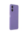 Vivo Y16 Kılıf First Silikon - Lila