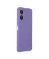 Vivo Y16 Kılıf First Silikon - Lila