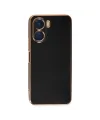 Vivo Y16 Kılıf Volet Silikon - Siyah