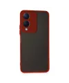 Vivo Y17s Kılıf Montreal Silikon Kapak - Kırmızı