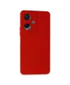 Vivo Y17s Kılıf Nano İçi Kadife Silikon - Kırmızı