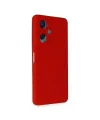 Vivo Y17s Kılıf Nano İçi Kadife Silikon - Kırmızı