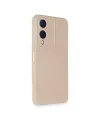 Vivo Y17s Kılıf Nano İçi Kadife Silikon - Pudra