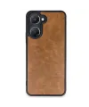 Vivo Y18 Kılıf Aras Deri Kapak - Taba