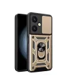Vivo Y27 Kılıf Pars Lens Yüzüklü Silikon - Gold