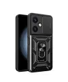 Vivo Y27 Kılıf Pars Lens Yüzüklü Silikon - Siyah