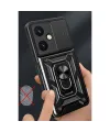 Vivo Y27 Kılıf Pars Lens Yüzüklü Silikon - Yeşil