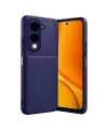 Vivo Y29s Auto Focus Karbon Kapak - Lacivert