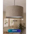 Vizon Kumaş Başlıklı Sarkıt Avize 35 CM