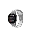 Watch 20mm Spor Delikli Kordon (saat Değildir) - Gri-beyaz