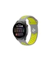 Watch 22mm Spor Delikli Kordon (saat Değildir) - Gri-yeşil