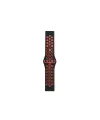 Watch 22mm Spor Delikli Kordon (saat Değildir) - Siyah-kırmızı