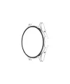 Watch 5 Pro 45mm Wall Camlı Kasa Ekran Koruyucu - Şeffaf