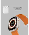 Watch 9 Max Akıllı Saat Kulaklık Seti Sağlık Takipli 45 Mm Geniş Ekran