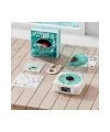 Waves Nostalji Plak Görünümlü Bluetooth Hoparlör 3d Ses Dalgası Retro Müzik Plak Mavi