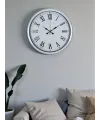 White Prime Roma Rakamlı 40 Cm Metal Duvar Saati