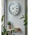 White Prime Roma Rakamlı 40 Cm Metal Duvar Saati