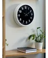 White Pure Contrast 40 Cm Metal Duvar Saati