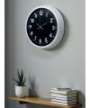 White Pure Contrast 40 Cm Metal Duvar Saati