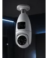 Wi-fi Çift Lens Ampul Kamera  Akıllı Ev Güvenliği