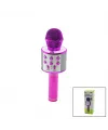 Wireless Mikrofon Karaoke - Hoparlör Usb Şarjlı Usb - Tf - Aux Renkli Krom Kaplama Pil:800mah - Dc 5v Bls-25