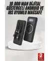 Wireless Powerbank 10000 Mah Led Ekranlı Dahili Kablolu Hızlı Şarj