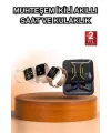 Wireless Şarjlı Akıllı Saat Ve Dijital Göstergeli Kablosuz Bluetooth Kulaklık Nabız Ölçer