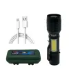 Wison Ws-5454 Cob Led Usb Şarjlı Mini El Feneri