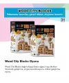 Wood City Blocks Ahşap Şehir Blokları (kayın Ağacı)