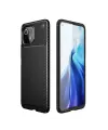 Xiaomi Mi 11 Lite Kılıf Auto Focus Karbon Kapak - Siyah